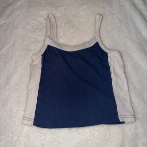 Blue and White Tank Top
